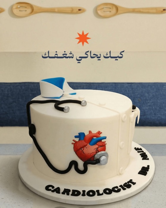 كيك تخرج من دوت كيك آرت في الأحساء والخبر