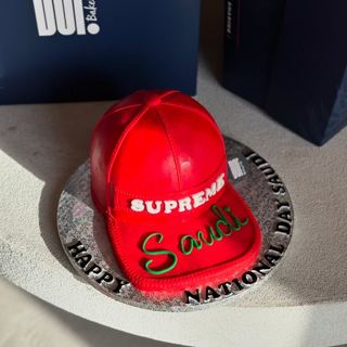 Red cap-shaped cake for National Day, by DOT Cake Art