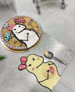DOT Cake Art 出品：大曲奇蛋糕，卡通人偶，性别揭晓